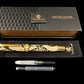 Authentic Reticulated Python Gold Fountain Pen [ML-FP-0220-02]