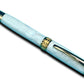 Elegant “Pearly Opal” Handcrafted Luxury Gold Fountain Pen, One of a Kind, Handmade in Colorado. Ink, Converter, Sleeve, & Box Included. - HighlanderPen