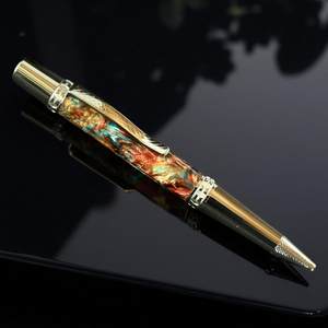 Dragon Skin | Polished Chrome Glasgow Ballpoint Pen | Stiking Pen For Writers