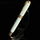 Highlander Jade Gold Fountain Pen with jade resin body and gold trim