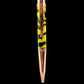 Rose Gold "Lemon Zebra" Handmade Glasgow Ballpoint Pen. One of a Kind, Handcrafted by Highlander Pen in CO. Box, Ink, & Sleeve Included. [ML-BP-1209-02]