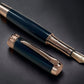 Exotic Gaboon Ebony, One of a Kind Rose Gold, Handmade Custom Fountain Pen. Artisan Rare & Unique, Completely Handcrafted in Colorado, USA. - HighlanderPen