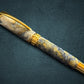 Reflections | Gold Rollerball Pen | Handmade Gift for Writers and Journalers | One-of-a-Kind Luxury Pen by Highlander