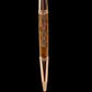 Rose Gold Exotic Thuya Burl Handmade Glasgow Ballpoint Pen. One of a Kind, Handcrafted by Highlander Pen. Box, Ink, & Sleeve Included. [ML-BP-1208-01]