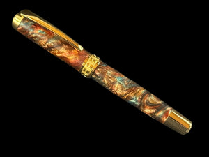 “Dragon Skin” | Gold Fountain Pen | Highlander Collection
