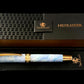 Sapphire Opal | Gold Fountain Pen | Highlander Collection