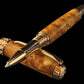 Exotic Moroccan Thuya Burl Wood | Red Gold Rollerball Pen | Highlander Rare Wood Pen Collection