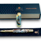 Beautiful “Molten Metals” Handcrafted Gold Rollerball Pen, One of a Kind, Handmade in Colorado. Ink, Velvet Sleeve, and Pen Box Included. - HighlanderPen