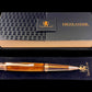 Rose Gold Exotic Thuya Burl Handmade Glasgow Ballpoint Pen. One of a Kind, Handcrafted by Highlander Pen in CO. Box, Ink, & Sleeve Included. [ML-BP-1123-02]