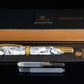 Ming Dynasty | Gold Fountain Pen | Blue, White & Gold Resin | Handcrafted by Highlander