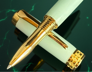 Highlander “Jade” | Gold Rollerball Pen Handcrafted in Colorado