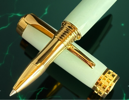 Highlander “Jade” | Gold Rollerball Pen Handcrafted in Colorado