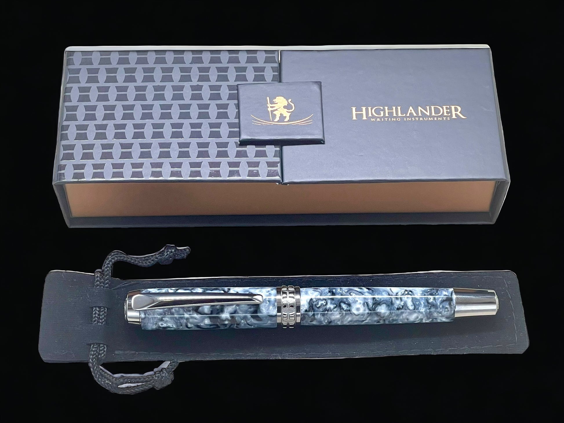 One of a Kind, Handmade Custom Fountain Pen. Artisan Rare & Unique, Completely Handcrafted on Black Titanium in Colorado, USA. - HighlanderPen