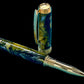 Handcrafted Luxury Gold Rollerball Pen, One of a Kind, Handmade in Colorado with Premium Hardware. Ink, Velvet Sleeve, and Pen Box Included. - HighlanderPen