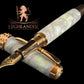 Abalone Opal | Red Gold Fountain Pen | Handcrafted by Highlander