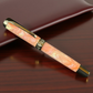 Handmade “Sunstone Opal” | Black Titanium  Fountain Pen | By Highlander Pen.