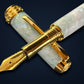 Sapphire Opal | Gold Fountain Pen | Highlander Collection