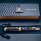 Whimsical Black, One of a Kind Gold “SKYE”, Handmade Custom Acrylic Rollerball Pen. Artisan Rare & Unique, Completely Handcrafted  in Co, USA - HighlanderPen