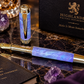 Amethyst Opal | Gold Fountain Pen | Handcrafted In Colorado