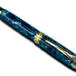 Elegant “Black-Silver” Handcrafted Luxury Gold Fountain Pen, One of a Kind, Handmade in Colorado. Ink, Converter, Sleeve, & Box Included. - HighlanderPen