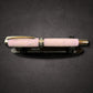 Handmade “Iridescent Purple Pearl” Black Titanium Rollerball Pen