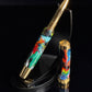 Electric Carnival | Gold Rollerball Pen by Highlander | Handcrafted in Colorado