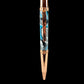 Red Gold "Cumulus" Handmade Glasgow Ballpoint Pen. One of a Kind, Handcrafted by Highlander Pen in CO. Box, Ink, & Sleeve Included. [ML-BP-1216-03]