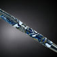 Ming Dynasty, One of a Kind Black Titanium Handmade Acrylic Fountain Pen. Artisan Rare & Unique, Custom, Handcrafted in Colorado, USA. - HighlanderPen