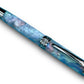 Elegant “Black Opal” Black Titanium Fountain Pen, Artisan Handcrafted Writing Instrument. Converter, Ink, Sleeve & Box Included. - HighlanderPen