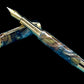 Striking “Molten Metals” Handcrafted Luxury Gold Fountain Pen, One of a Kind, Handmade in Colorado. Ink, Converter, Sleeve, & Box Included. - HighlanderPen