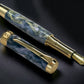 Lavender Swirl, One of a Kind, Handmade Custom Gold “SKYE” Fountain Pen. Artisan Rare & Unique, Completely Handcrafted  in Colorado, USA - HighlanderPen