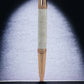 Pearly White, One of a Kind, Rose Gold, Pearlescent Acrylic Ballpoint Pen. Custom Handcrafted, Artisan Rare, Handmade in Colorado. - HighlanderPen