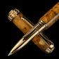Exotic Moroccan Thuya Burl Wood | Red Gold Rollerball Pen | Highlander Rare Wood Pen Collection
