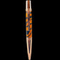 Rose Gold "Tangerine Zebra" Handmade Glasgow Ballpoint Pen. One of a Kind, Handcrafted by Highlander Pen in CO. Box, Ink, & Sleeve Included. [ML-BP-1209-01]