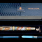 Striking “Molten Metals” Handcrafted Luxury Gold Fountain Pen, One of a Kind, Handmade in CO. Ink, Converter, Sleeve, & Box Included. - HighlanderPen