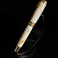 Elegant “Calacatta Gold Marble” Gold Fountain Pen