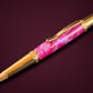 Red Gold "Wisteria Hysteria" | Handmade Glasgow Ballpoint Pen - The Perfect Gift