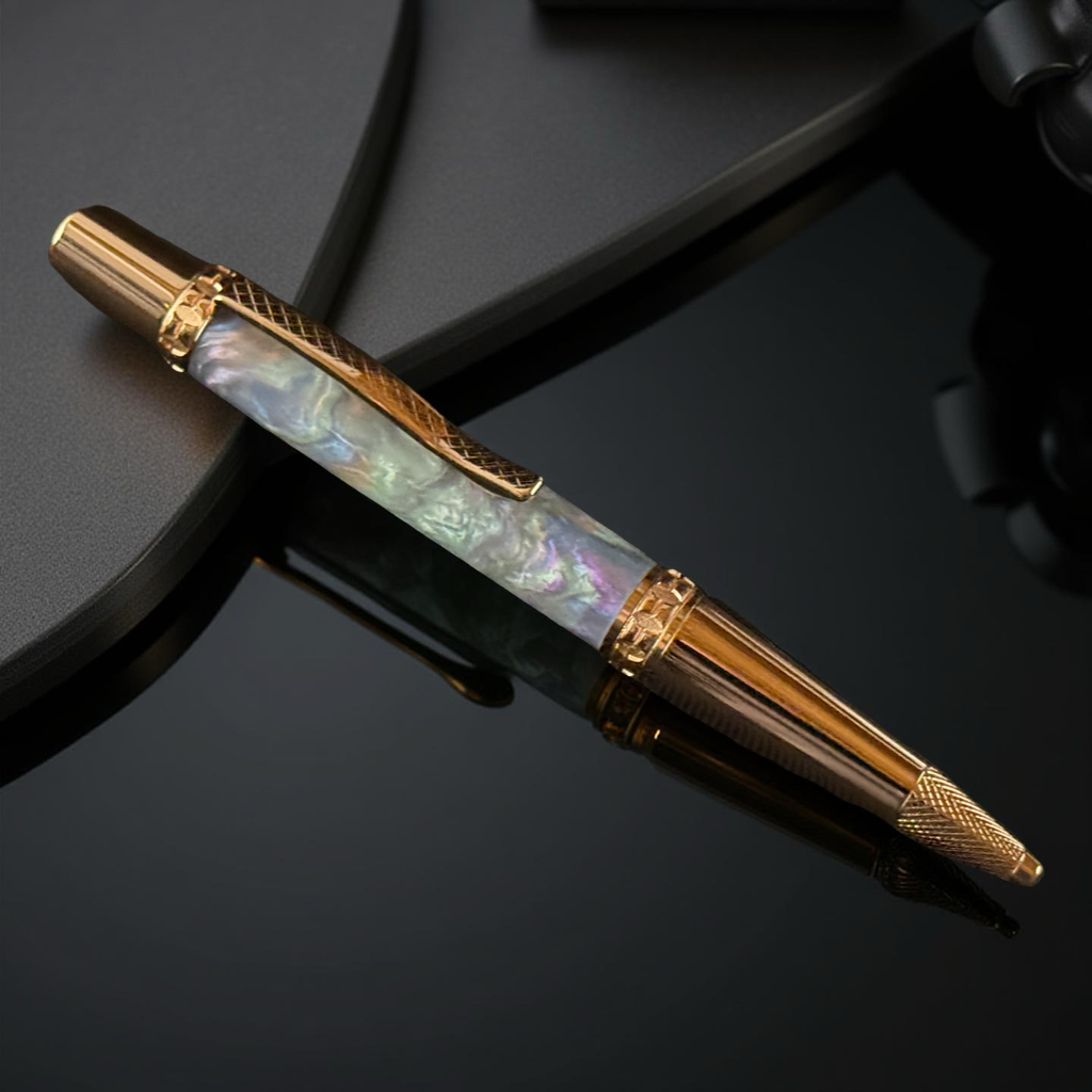Mystic Opal | Red Gold Ballpoint Pen | Glasgow Collection