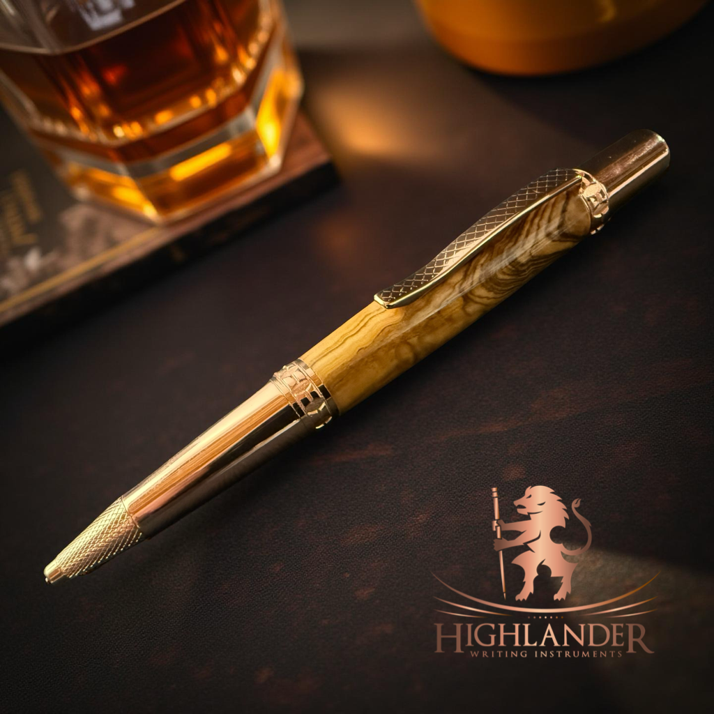 Exotic “Certified Bethlehem Olivewood” Ballpoint Pen - Perfect Father’s Day Gift