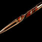 Red Gold "Bordeaux" Handmade Glasgow Ballpoint Pen. One of a Kind, Handcrafted by Highlander Pen in CO. Box, Ink, & Sleeve Included. [ML-BP-1216-02]