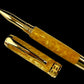 Gold “Mayan Gold” Handmade Acrylic Rollerball Pen, One of a Kind, Handcrafted in CO. Ink, Velvet Sleeve, and Pen Box Included, By Highlander Pen. [ML-RB-1201-02]