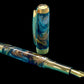 Striking “Molten Metals” Handcrafted Luxury Gold Fountain Pen, One of a Kind, Handmade in Colorado. Ink, Converter, Sleeve, & Box Included. - HighlanderPen