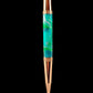 Rose Gold "St. Croix" Handmade Glasgow Ballpoint Pen. One of a Kind, Handcrafted by Highlander Pen in CO. Box, Ink, & Sleeve Included. [ML-BP-1202-03]