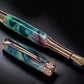 “Spring Bouquet”, One of a Kind, Rose Gold, Acrylic Handcrafted Fountain Pen. Custom, Artisan Rare & Unique, Handmade in Colorado. - HighlanderPen