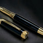 Exotic Gaboon Ebony, Gold Highlander SKYE, One of a Kind Handcrafted Rollerball Pen. Custom, Artisan Rare and Unique, Handmade in CO - HighlanderPen