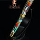 Electric Carnival | Gold Rollerball Pen by Highlander | Handcrafted in Colorado