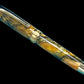 Striking “Gold-Orange Swirl” Handcrafted Gold Fountain Pen, One of a Kind, Handmade in Colorado. Ink, Converter, Sleeve, & Box Included. - HighlanderPen