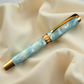 Elegant “Sapphire Opal” Red Gold Fountain Pen - Perfect Luxury Gift