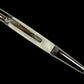 Black Titanium “Pearly White” Handmade Ballpoint Pen. One of a Kind, Ink, Sleeve, and Box Included. Handmade in Colorado by Highlander Writing Instruments.