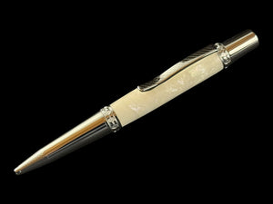 Pearly Opal | Polished Chrome Glasgow Ballpoint Pen |  Crafted In Colorado